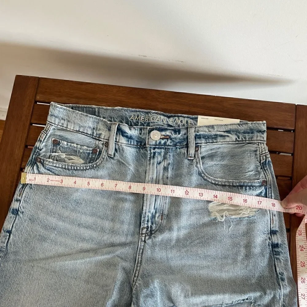 NWT American Eagle Denim Baggy Short size 6 MSRP$60